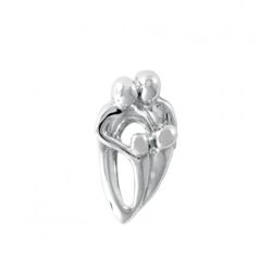 Sterling Silver 'Family' Pendant - Two Parents, Two Children Sterling Silver 'Family' Pendant - Two Parents, Two Children